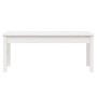 Banco de jardín madera maciza pino blanco 109x44x45 cm de vidaXL, Bancos de jardín - Ref: Foro24-824005, Precio: 71,18 €, Des...