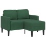 Sofá de 2 plazas con chaise longue en forma de L verde 125 cm de , Sofás - Ref: Foro24-4107081, Precio: 240,58 €, Descuento: %