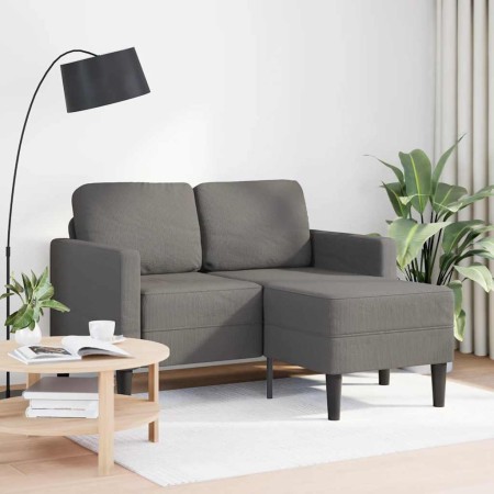 Sofá de 2 plazas con chaise longue en forma L gris claro 125 cm de , Sofás - Ref: Foro24-4107076, Precio: 313,87 €, Descuento: %