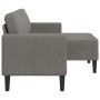 Sofá de 2 plazas con chaise longue en forma L gris claro 125 cm de , Sofás - Ref: Foro24-4107076, Precio: 313,87 €, Descuento: %