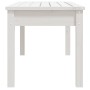 Banco de jardín madera maciza pino blanco 109x44x45 cm de vidaXL, Bancos de jardín - Ref: Foro24-824005, Precio: 71,18 €, Des...