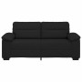Sofá 2 plazas Tela Negro 140 cm de , Sofás - Ref: Foro24-4105309, Precio: 230,80 €, Descuento: %