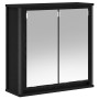 Mueble de baño de pared con espejo roble negro 60x21x60 cm de , Tocadores de baño - Ref: Foro24-861897, Precio: 70,40 €, Desc...
