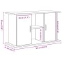 Soporte para acuario de madera de roble negro 101x41x58 cm de , Soportes para acuarios - Ref: Foro24-862153, Precio: 99,20 €,...