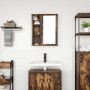 Mueble de baño de pared con espejo roble ahumado 50x21x60 cm de , Tocadores de baño - Ref: Foro24-861904, Precio: 63,34 €, De...