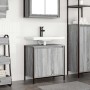 Mueble de baño con lavabo gris Sonoma 60x34,5x60 cm de , Tocadores de baño - Ref: Foro24-861895, Precio: 62,44 €, Descuento: %