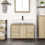 Mueble de lavabo con cajones roble Sonoma 90x34,5x60 cm de , Tocadores de baño - Ref: Foro24-861888, Precio: 97,32 €, Descuen...