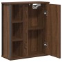 Mueble de baño de pared con espejo roble marrón 50x21x60 cm de , Tocadores de baño - Ref: Foro24-861906, Precio: 63,78 €, Des...