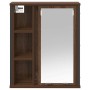 Mueble de baño de pared con espejo roble marrón 50x21x60 cm de , Tocadores de baño - Ref: Foro24-861906, Precio: 63,78 €, Des...