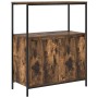 Mueble de baño con estantes roble ahumado 76,5x35x95 cm de , Tocadores de baño - Ref: Foro24-861919, Precio: 77,08 €, Descuen...