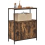 Mueble de baño con estantes roble ahumado 76,5x35x95 cm de , Tocadores de baño - Ref: Foro24-861919, Precio: 77,08 €, Descuen...