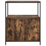 Mueble de baño con estantes roble ahumado 76,5x35x95 cm de , Tocadores de baño - Ref: Foro24-861919, Precio: 77,08 €, Descuen...