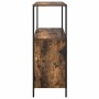 Mueble de baño con estantes roble ahumado 76,5x35x95 cm de , Tocadores de baño - Ref: Foro24-861919, Precio: 77,08 €, Descuen...