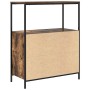 Mueble de baño con estantes roble ahumado 76,5x35x95 cm de , Tocadores de baño - Ref: Foro24-861919, Precio: 77,08 €, Descuen...
