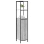 Mueble de baño con estantes gris Sonoma 36x35x165 cm de , Tocadores de baño - Ref: Foro24-861910, Precio: 74,17 €, Descuento: %