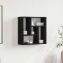 Estante de pared de madera ingeniería roble negro 45x16x45 cm de , Estantes y estanterías - Ref: Foro24-862511, Precio: 31,07...