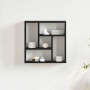 Estante de pared de madera ingeniería roble negro 45x16x45 cm de , Estantes y estanterías - Ref: Foro24-862511, Precio: 31,07...