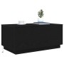 Mesa de centro con luces LED roble negro 90x50x40 cm de , Mesas de centro - Ref: Foro24-862260, Precio: 93,27 €, Descuento: %