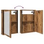 Mueble de baño con espejo de madera antigua 42x12x60 cm de , Tocadores de baño - Ref: Foro24-862229, Precio: 49,67 €, Descuen...