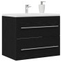 Mueble de baño para lavabo de roble negro 60x38,5x48 cm de , Muebles de baño - Ref: Foro24-862028, Precio: 69,99 €, Descuento: %