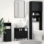 Mueble de baño para lavabo de madera de roble negro 60x30x60 cm de , Tocadores de baño - Ref: Foro24-862234, Precio: 53,09 €,...