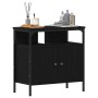 Mueble de baño para lavabo de madera de roble negro 60x30x60 cm de , Tocadores de baño - Ref: Foro24-862234, Precio: 53,09 €,...