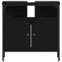 Mueble de baño para lavabo de madera de roble negro 60x30x60 cm de , Tocadores de baño - Ref: Foro24-862234, Precio: 53,09 €,...
