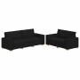 Juego de sofás con cojines 2 piezas tela negro de , Sofás - Ref: Foro24-3324693, Precio: 439,34 €, Descuento: %