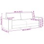 Juego de sofás con cojines 2 piezas tela negro de , Sofás - Ref: Foro24-3324693, Precio: 439,34 €, Descuento: %