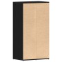 Zapatero de madera de roble negro 54x34x100,5 cm de , Zapateros y organizadores de calzado - Ref: Foro24-862423, Precio: 94,6...