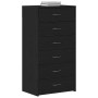 Aparador con 6 cajones roble negro 50x34x96cm madera ingeniería de , Aparadores - Ref: Foro24-862442, Precio: 124,93 €, Descu...