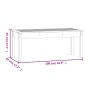 Banco de jardín madera maciza pino blanco 109x44x45 cm de vidaXL, Bancos de jardín - Ref: Foro24-824005, Precio: 71,18 €, Des...
