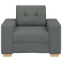 Sillón de tela gris oscuro 60 cm de , Sofás - Ref: Foro24-4105059, Precio: 161,51 €, Descuento: %