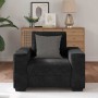 Sillón de terciopelo negro 60 cm de , Sofás - Ref: Foro24-4105103, Precio: 184,89 €, Descuento: %