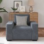 Sillón de terciopelo gris oscuro 60 cm de , Sofás - Ref: Foro24-4105099, Precio: 176,61 €, Descuento: %