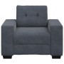 Sillón de terciopelo gris oscuro 60 cm de , Sofás - Ref: Foro24-4105099, Precio: 176,61 €, Descuento: %