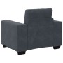 Sillón de terciopelo gris oscuro 60 cm de , Sofás - Ref: Foro24-4105099, Precio: 176,61 €, Descuento: %