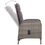 Set de comedor de jardín 11 piezas ratán sintético gris de vidaXL, Conjuntos de jardín - Ref: Foro24-3058555, Precio: 1,00 €,...