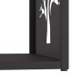 Leñero negro 40x40x40 cm Acero laminado en frío de , Bolsas y soportes de leña - Ref: Foro24-864243, Precio: 48,67 €, Descuen...