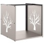 Leñero 40x40x40 cm Acero oxidado de , Bolsas y soportes de leña - Ref: Foro24-864248, Precio: 46,97 €, Descuento: %