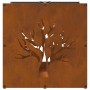Leñero 40x40x40 cm Acero oxidado de , Bolsas y soportes de leña - Ref: Foro24-864248, Precio: 46,97 €, Descuento: %