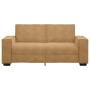Sofá de 2 plazas terciopelo marrón 140 cm de , Sofás - Ref: Foro24-4105027, Precio: 220,22 €, Descuento: %