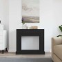 VidaXL Marco para chimenea madera ingeniería roble negro 100x30x87,5cm de , Accesorios para hornos de leña y chimeneas - Ref:...