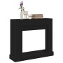 VidaXL Marco para chimenea madera ingeniería roble negro 100x30x87,5cm de , Accesorios para hornos de leña y chimeneas - Ref:...