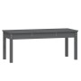 Banco de jardín madera maciza de pino gris 109x44x45 cm de vidaXL, Bancos de jardín - Ref: Foro24-824006, Precio: 68,64 €, De...