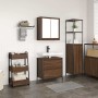 Set de muebles baño 2 pzas madera contrachapada marrón roble de , Muebles de baño - Ref: Foro24-3328368, Precio: 126,95 €, De...