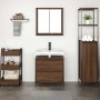 Set de muebles baño 2 pzas madera contrachapada marrón roble de , Muebles de baño - Ref: Foro24-3328368, Precio: 126,95 €, De...