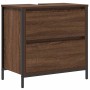Set de muebles baño 2 pzas madera contrachapada marrón roble de , Muebles de baño - Ref: Foro24-3328368, Precio: 126,95 €, De...