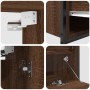 Set de muebles baño 2 pzas madera contrachapada marrón roble de , Muebles de baño - Ref: Foro24-3328368, Precio: 126,95 €, De...
