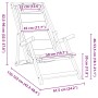Silla de playa plegable con reposabrazos gris claro de , Sillas de jardín - Ref: Foro24-4108068, Precio: 87,23 €, Descuento: %